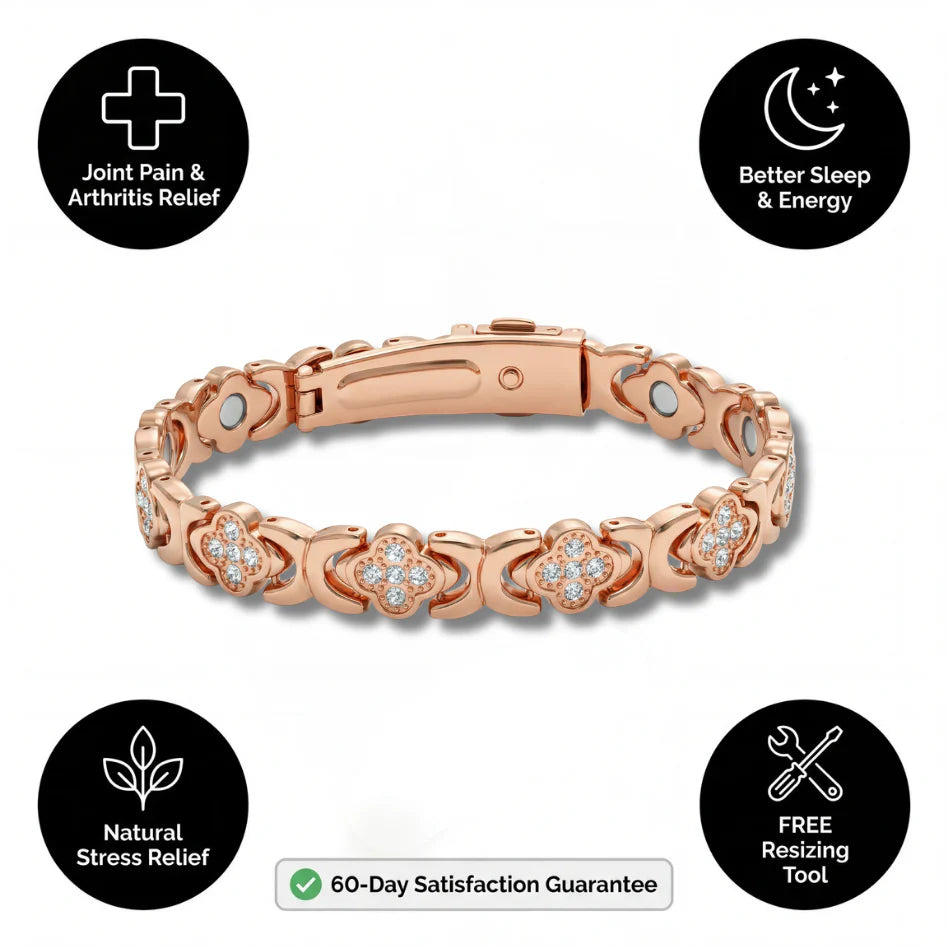Camelia Copper Bracelet — Magnet-Therapy Inspired